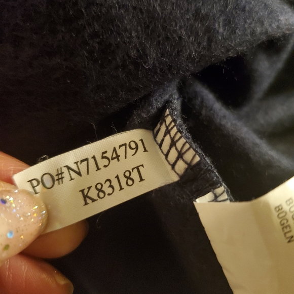 Nautica Mens Quarter Zip Pullover | Dk Blue/Grey | Large - Picture 5 of 6